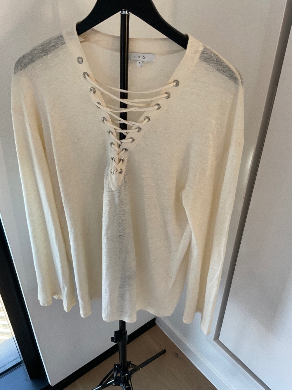 Iro Linen Oversized top-cream size small